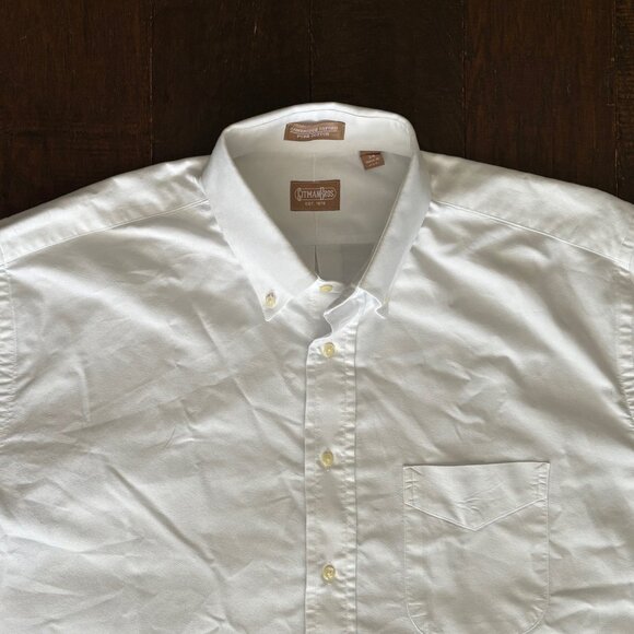 Gitman Bros. White Button Down Oxford Shirt 100% Cotton Mens Size 17.5 / 34 - Picture 6 of 10